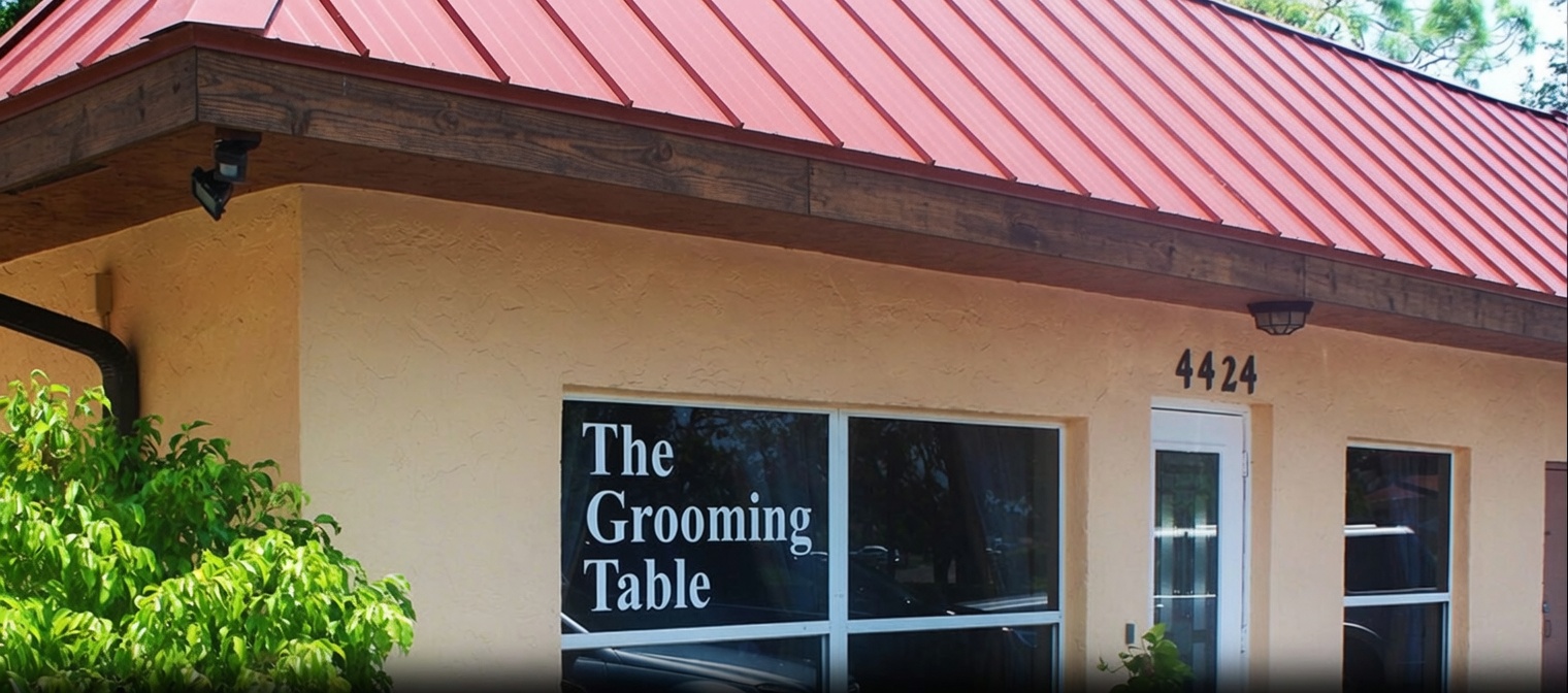 Exterior storefront of The Grooming Table in Naples, FL